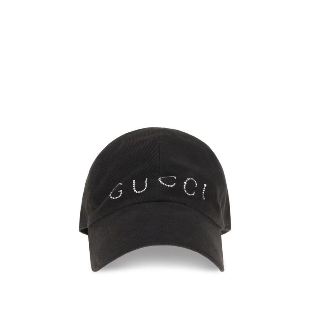 Gucci Black Cotton Cap (Baseball Women's Hat)